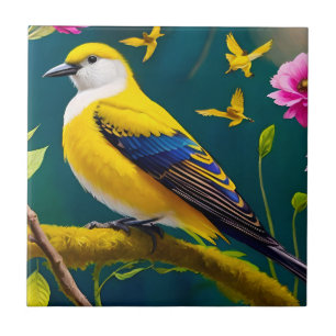 Golden Bird Ceramic Tile