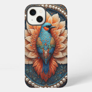 Golden Bird in Ornate Decorative Frame iPhone 13 Case