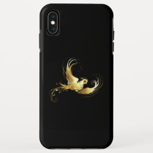 Golden Bird on Black Background iPhone XS Max Case