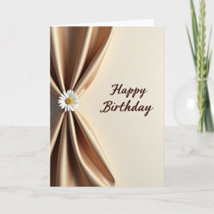Golden Birthday Fabric Card