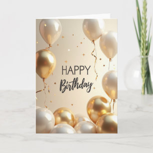 Golden Birthday Ribbon Card
