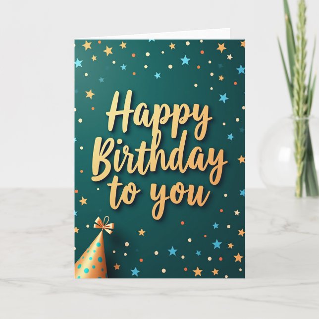 Golden Birthday Script Card (Front)
