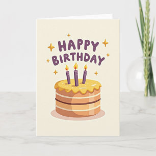 Golden Birthday Treat Card