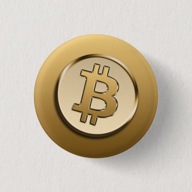 Golden Bitcoin badge (Front)