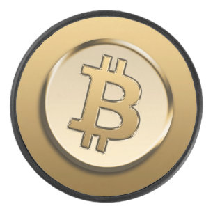 Golden Bitcoin Puck
