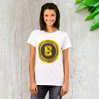 Golden Bitcoin Symbol Digital Currency