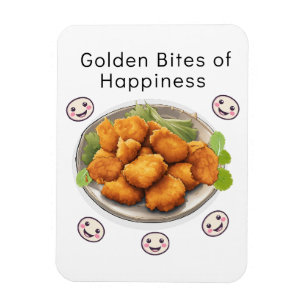 Golden Bites of Happiness Magnet