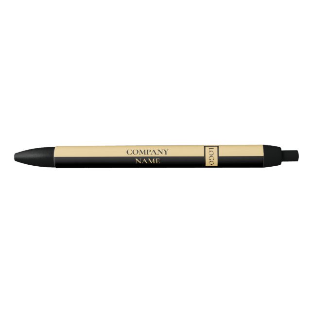 Golden & Black Black Ink Pen (Front)