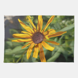 Golden Black-Eyed Susan Floral Kitchen Towel Bri