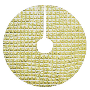 Golden black glass: luxurious surface. brushed polyester tree skirt
