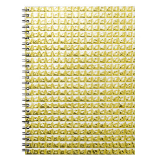 Golden black glass: luxurious surface. notebook