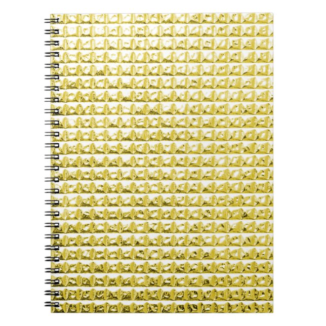 Golden black glass: luxurious surface. notebook (Front)