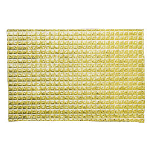 Golden black glass: luxurious surface. pillowcase