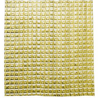 Golden black glass: luxurious surface. shower curtain