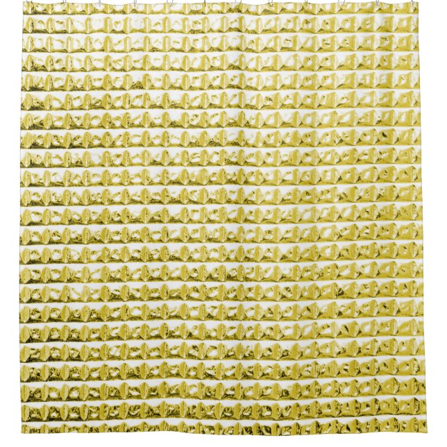 Golden black glass: luxurious surface. shower curtain (Front)