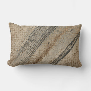 Golden Black Snake Skin Pillow, Luxury Lumbar Cushion