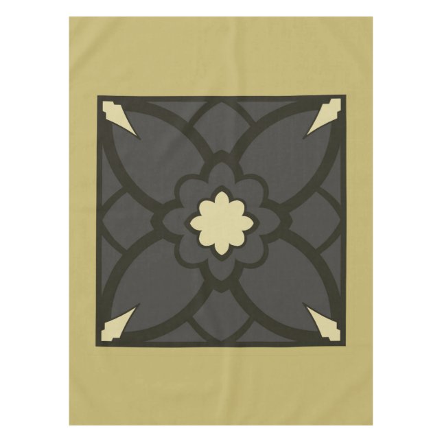 Golden Black Tablecloth (Front)