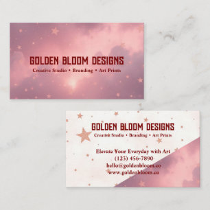 Golden Bloom Business Card
