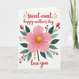 Golden Bloom Mothers Love Card