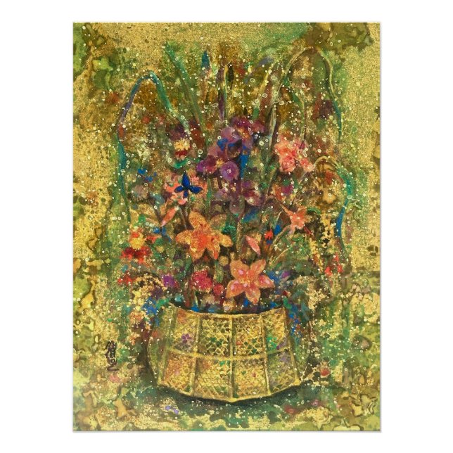 Golden Bloom of Reminiscence Poster (Front)