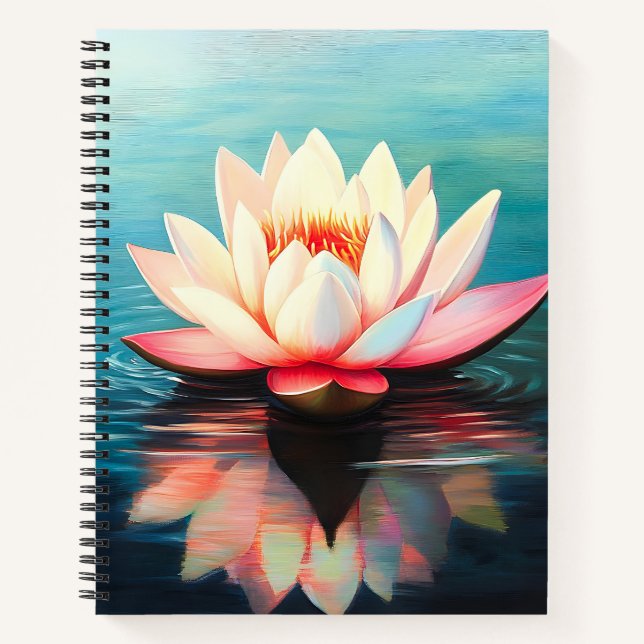 Golden Bloom Stillness Notebook (Front)