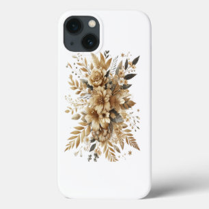 golden blooms iPhone 13 case