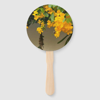 Golden Blossom Beauty Hand Fan
