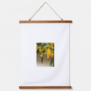 Golden Blossom Beauty Hanging Tapestry