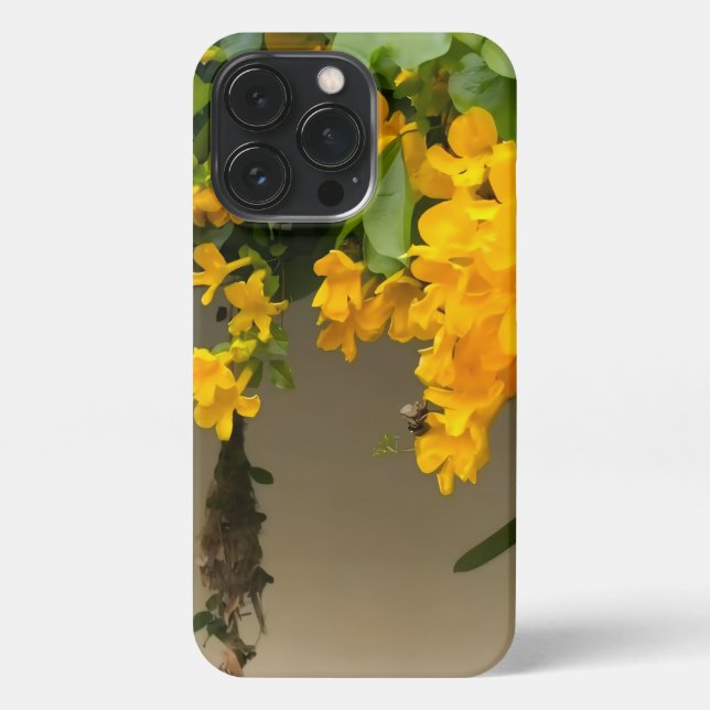 Golden Blossom Beauty iPhone Case (Back)