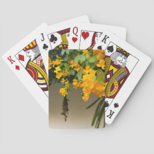 Golden Blossom Beauty Playing Cards