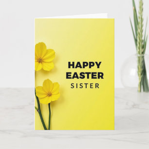 Golden Blossom Easter Card