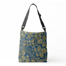 Golden Blossom Elegance Cross Body Bag