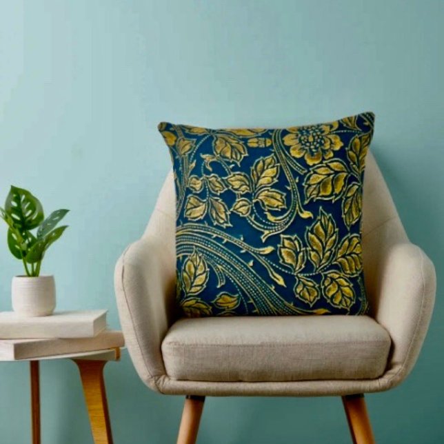 Golden Blossom Elegance Cushion (Creator Uploaded)