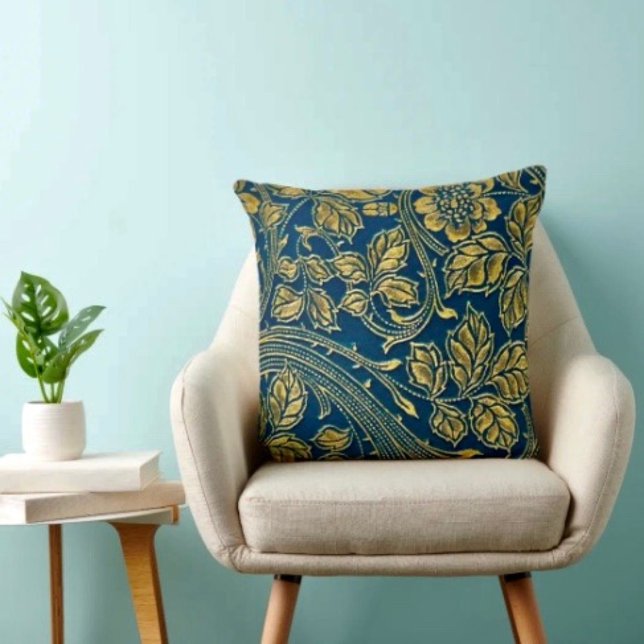Golden Blossom Elegance Cushion (Creator Uploaded)