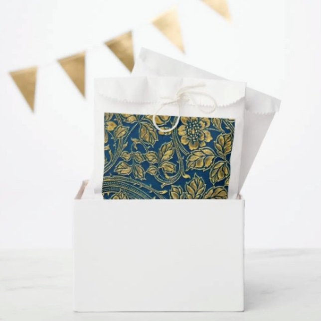 Golden Blossom Elegance Favour Bag (Favor Bag Dimensions: 5.75”x8” sold in sets of 50. 

)
