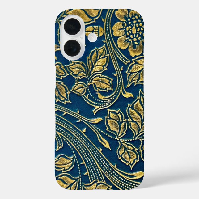 Golden Blossom Elegance Phone Case (Back)