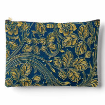 Golden Blossom Elegance Print Cut Sew Bag