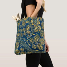 Golden Blossom Elegance Tote Bag