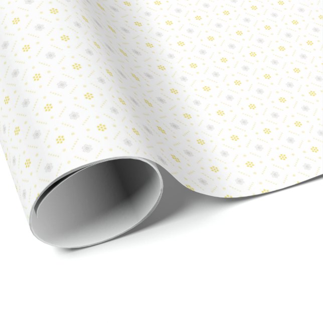 Golden Blossom Harmony Gift Wrap (Roll Corner)