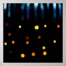 Golden & Blue Bokeh – Abstract Photography