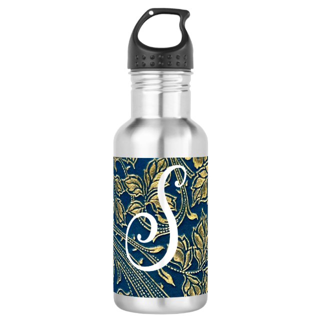 Golden Blue Elegance 710 Ml Water Bottle (Front)