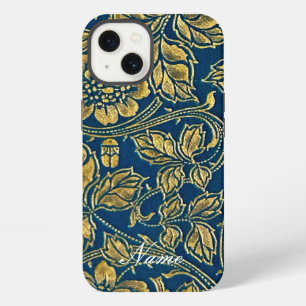 Golden Blue Elegance iPhone 13 Case