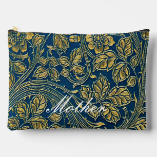 Golden Blue Elegance Print Cut Sew Bag