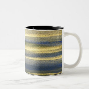 Golden Blue Lines Black 325 ml  Two-Tone Mug