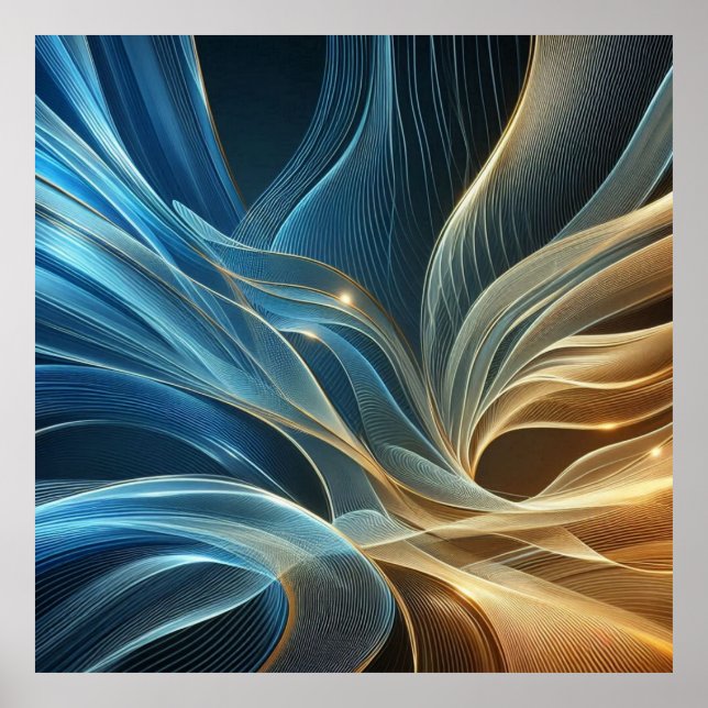 Golden Blue Poster (Front)