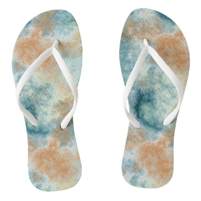 Golden Blue Sky Thongs (Footbed)