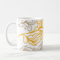 Golden Boho Leaf Design
