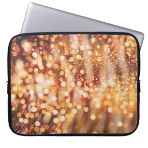 Golden Bokeh: Vintage Light Play Laptop Sleeve