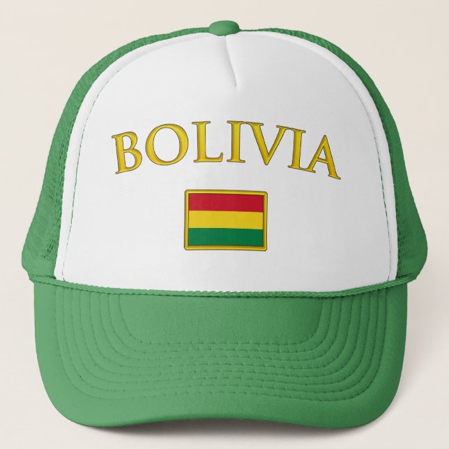Golden Bolivia Trucker Hat (Front)