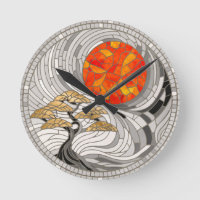 Golden Bonsai Sunrise Mosaic